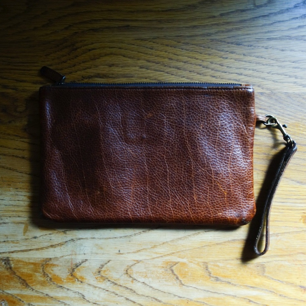 ONA Leather Clutch